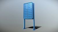 Apartment Block Mailbox 1 (Low-Poly)