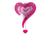Wall Clock Pendulum Heart Shaped 3D Model