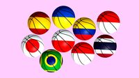 Flag Basketball Ball Collection 2