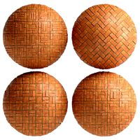 materials 7- brick tiles pbr in 4 patterns