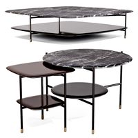 Meridiani Adrian Coffee and Side Tables Set 02 (341031)