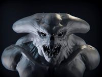 demon head sculpt 03