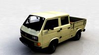 volkswagen transporter pickup double cab syncro 1987