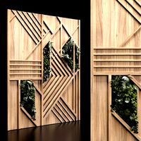 wooden panels and vertical garden 3