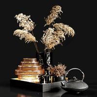 decorative set with dry plants 3