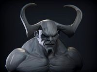 demon head sculpt 10