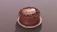Chocolate Shaved Buttercream Cake
