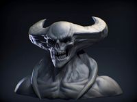 demon head sculpt 14