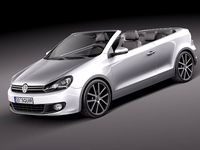 Volkswagen Golf Cabriolet 2012 3D Model