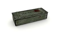 low poly army box military box