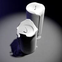 3d candle model 005 - movie and game ready