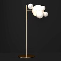 giopato coombes floor lamp bolle 6 bubble frost gold