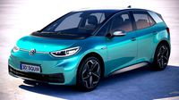 volkswagen id3 2020 vray