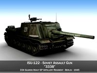 isu-122 - 3338 - soviet heavy self-propelled