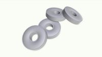 white hard mint candies torus shape