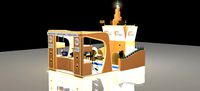 3x5 booth exhibition stand