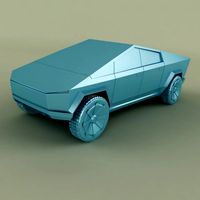 tesla cybertruck 3d print model
