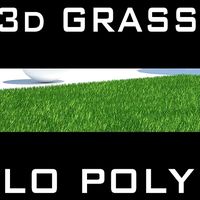Grass Low Poly 3D Model