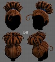 3d hair style for girl v80