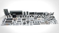 sci-fi architecture elements collection 21