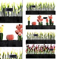 cactus set wall decor vertical garden 45