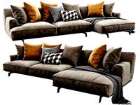 poliform tribeca chaise lounge