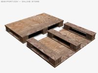 Pallet destructable 3D Model