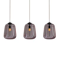 3 lichts hanglamp verchroomd glass chandelier (341820)