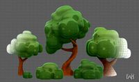 Trees Cartoon V15