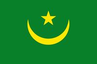 Mauritania flag 3D Model