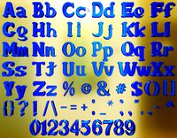Alphabet English, letters (342082)