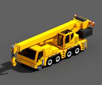 Voxel Crane Truck
