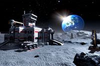Sci Fi Moon Base