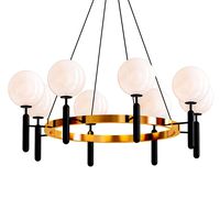 White Globe Shaped chandelier (343115)