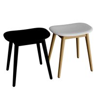 Fiber Stool Wood Base (343314)