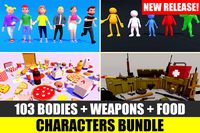 Ultimate Characters Bundle + Weapons Pack + Food Bundle