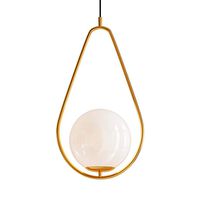 Holder Modern Frosty Glass Globe Pendant (343983)