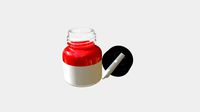 Open dropper bottle