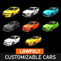 LOW POLY - Customizable Cars
