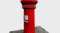 East gate - Old postbox in Warwick