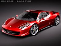 Ferrari 458 Italia 3D Model