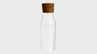 Glass caraffe with cork top