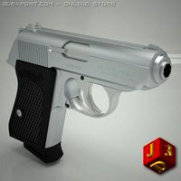 Walther PPK 9mm 3D Model