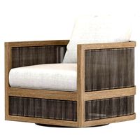 RH Capri Teak Swivel Lounge Chair (341194)