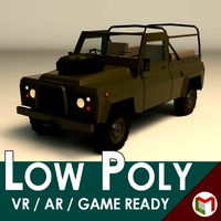 low poly military jeep 03