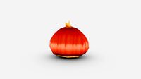 Cartoon sprouted seeds - chestnut