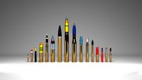Bullets collection 3D Model