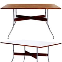 nelson swag leg rectangular dining table