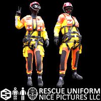 Woman - Rescue Swimmer - Modular - Rigged