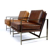 west elm metal frame chair